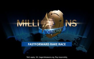MILLIONS Online fastforward Rake Race