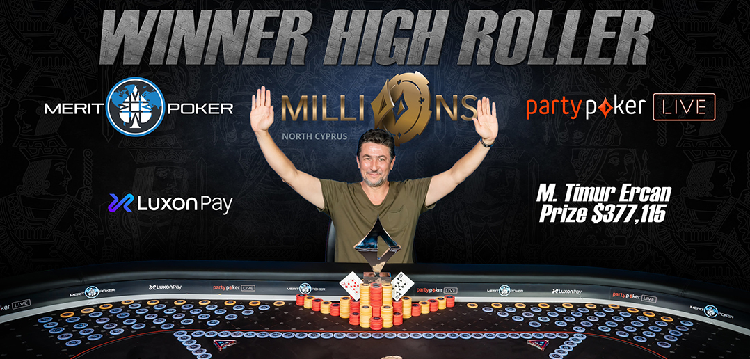 Turkish grinder Mustafa Ercan outlasted everyone in the $10,500 partypoker LIVE MILLIONS North Cyprus Main Event and secured a $377,115 payday.