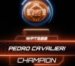 Pedro Cavalieri is a World Poker Tour champion after the Brazilian outlasted 2,294 opponents in the WPTWOC WPT500 event for a cool $153,503.
