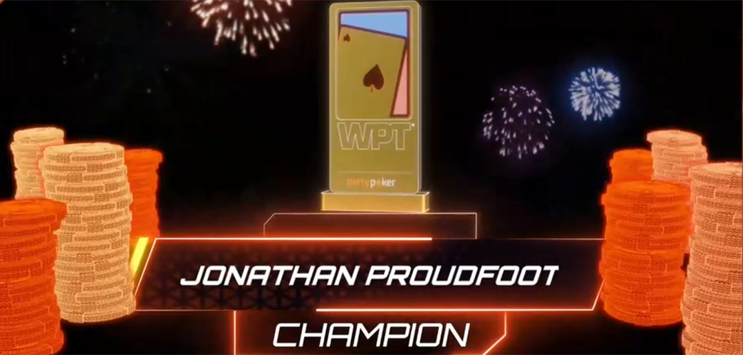 British pro Jonathan Proudfoot ran hot and played even better in the $10,300 High Roller Championship to run out a deserved champion.